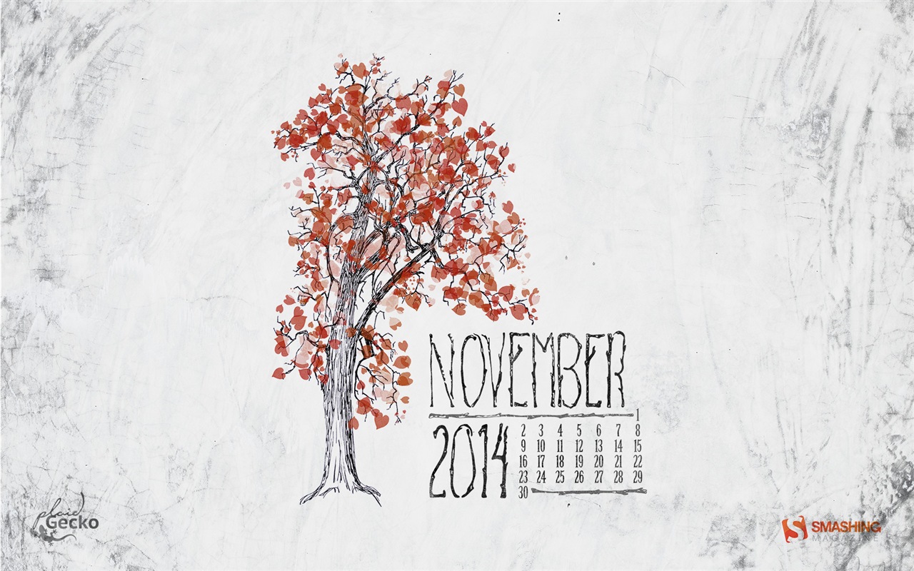 Ноябрь 2014 Календарь обои (2) #7 - 1280x800