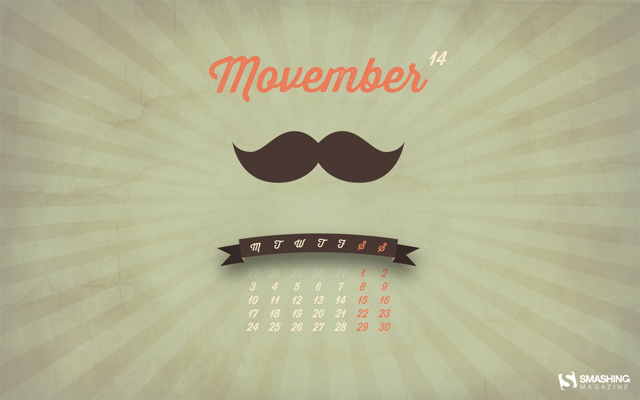 Ноябрь 2014 Календарь обои (2) #12 - 1280x800