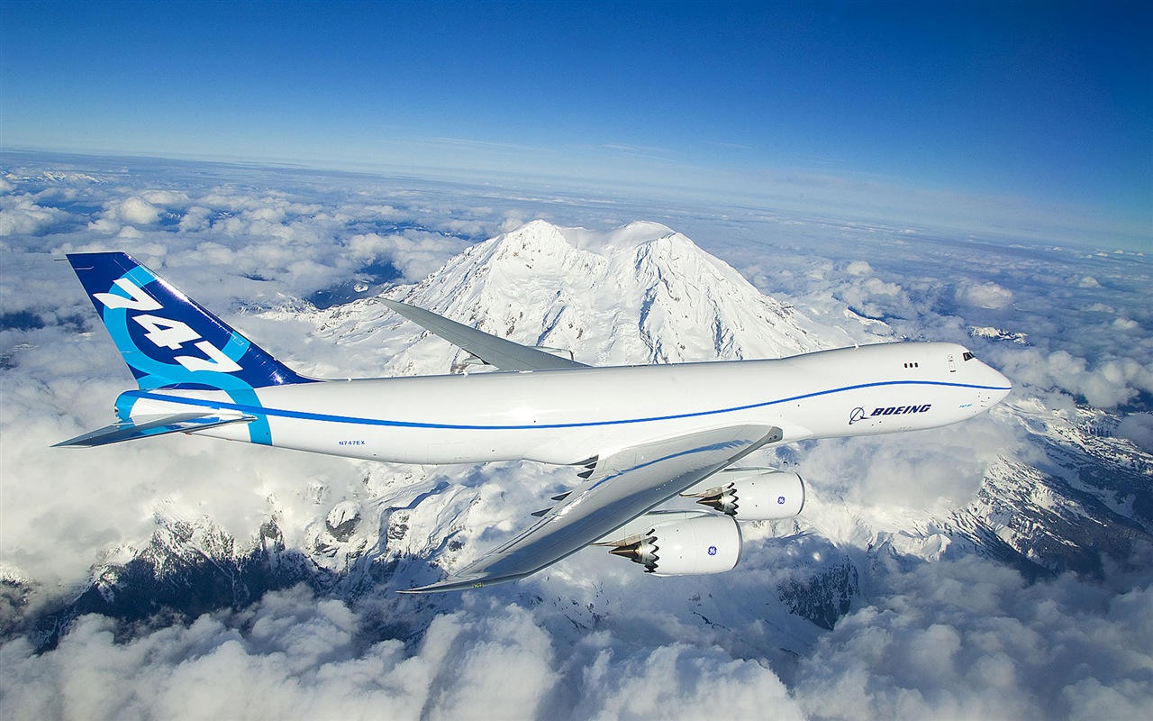 Boeing 747 dopravní letadlo HD tapety na plochu #5 - 1280x800