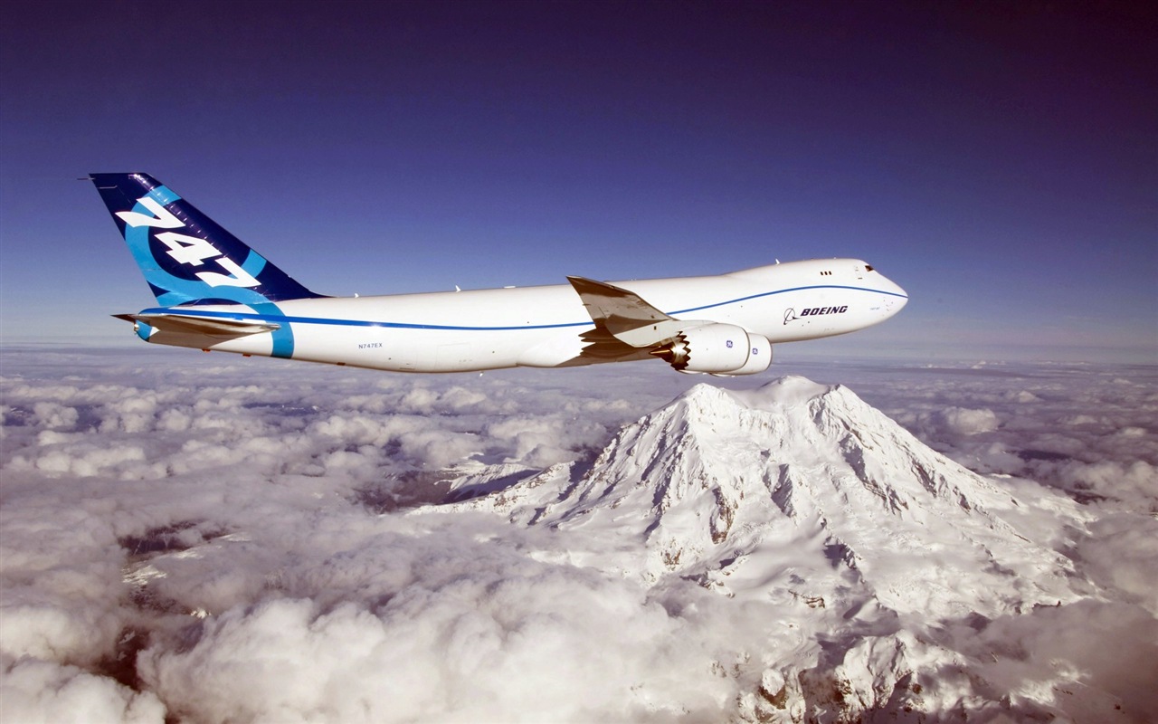 Boeing 747 dopravní letadlo HD tapety na plochu #9 - 1280x800