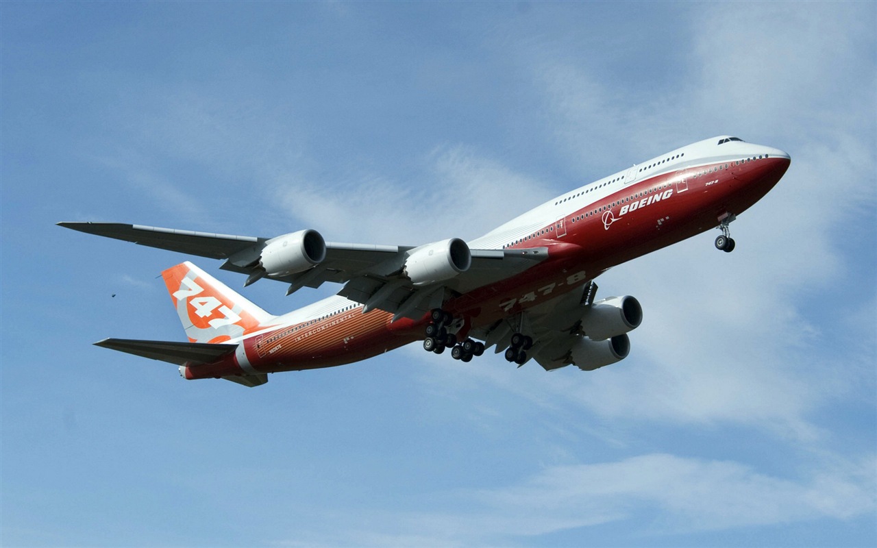 Boeing 747 dopravní letadlo HD tapety na plochu #12 - 1280x800