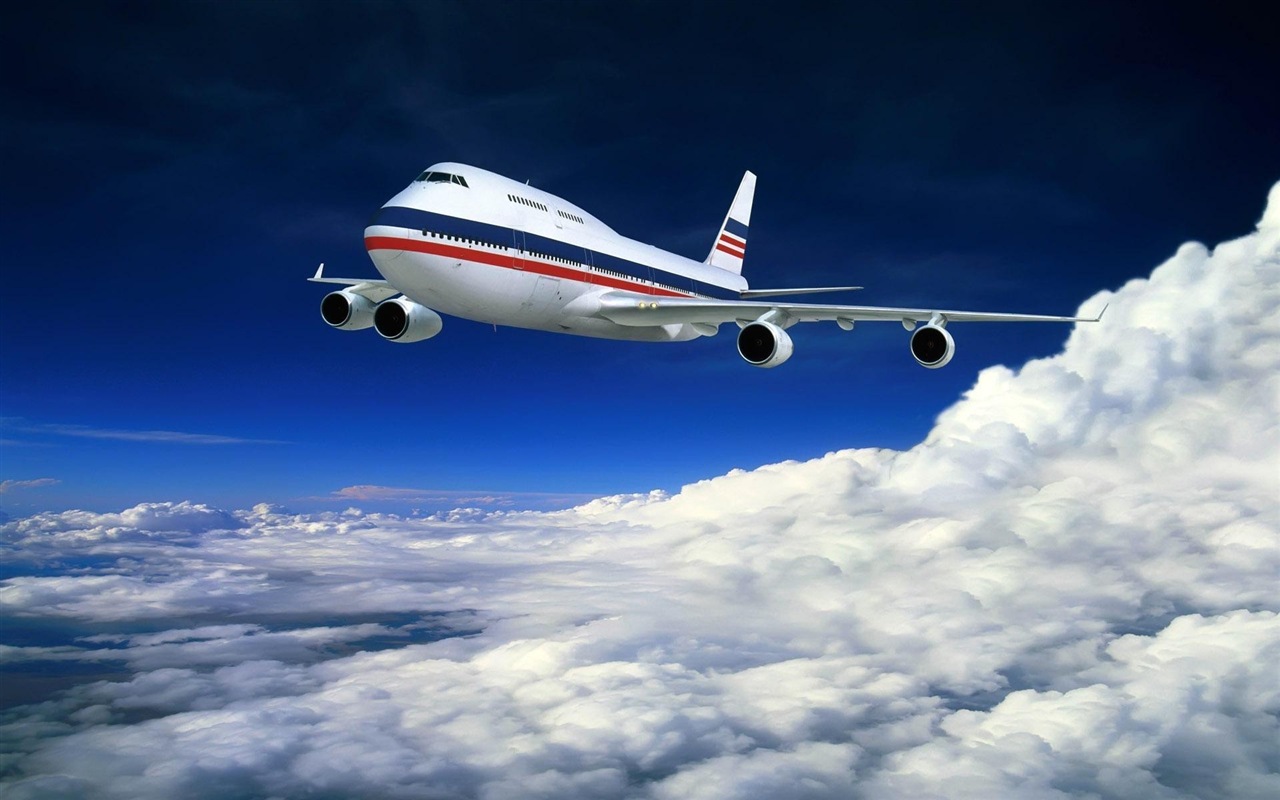 Boeing 747 airliner HD wallpapers #17 - 1280x800