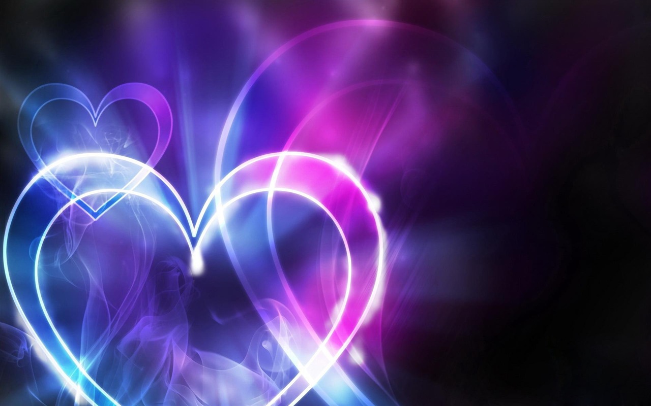 Тема любви, творческих HD обои форме сердца #8 - 1280x800
