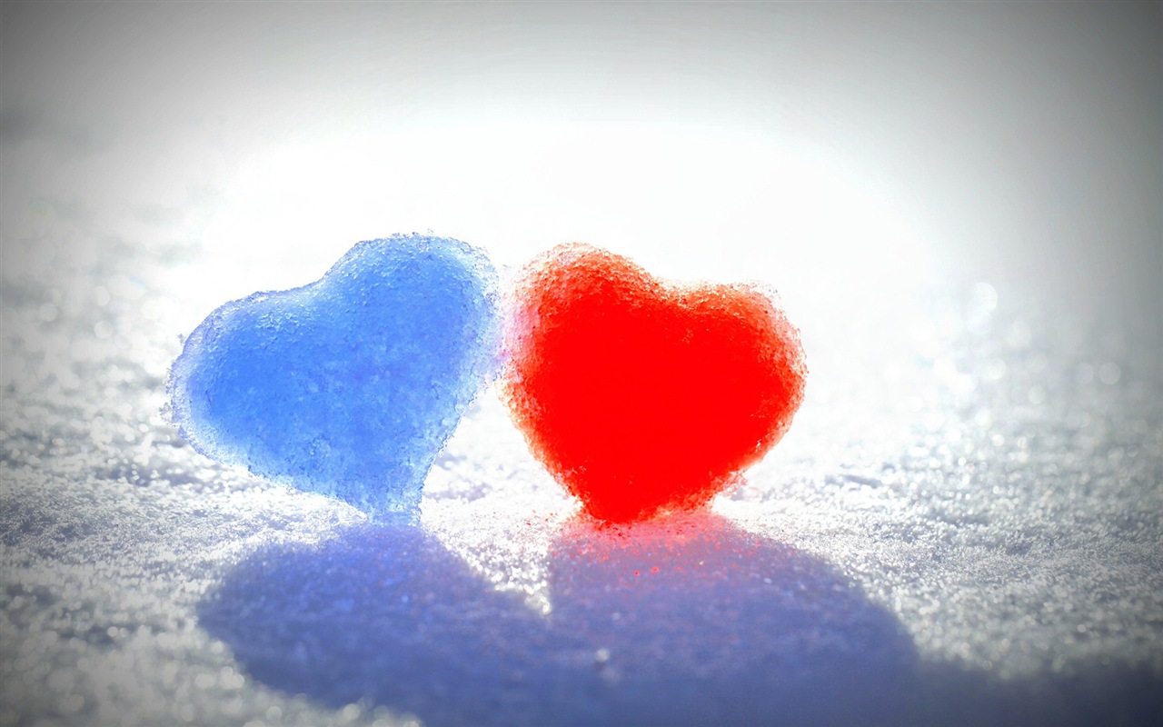 Тема любви, творческих HD обои форме сердца #13 - 1280x800