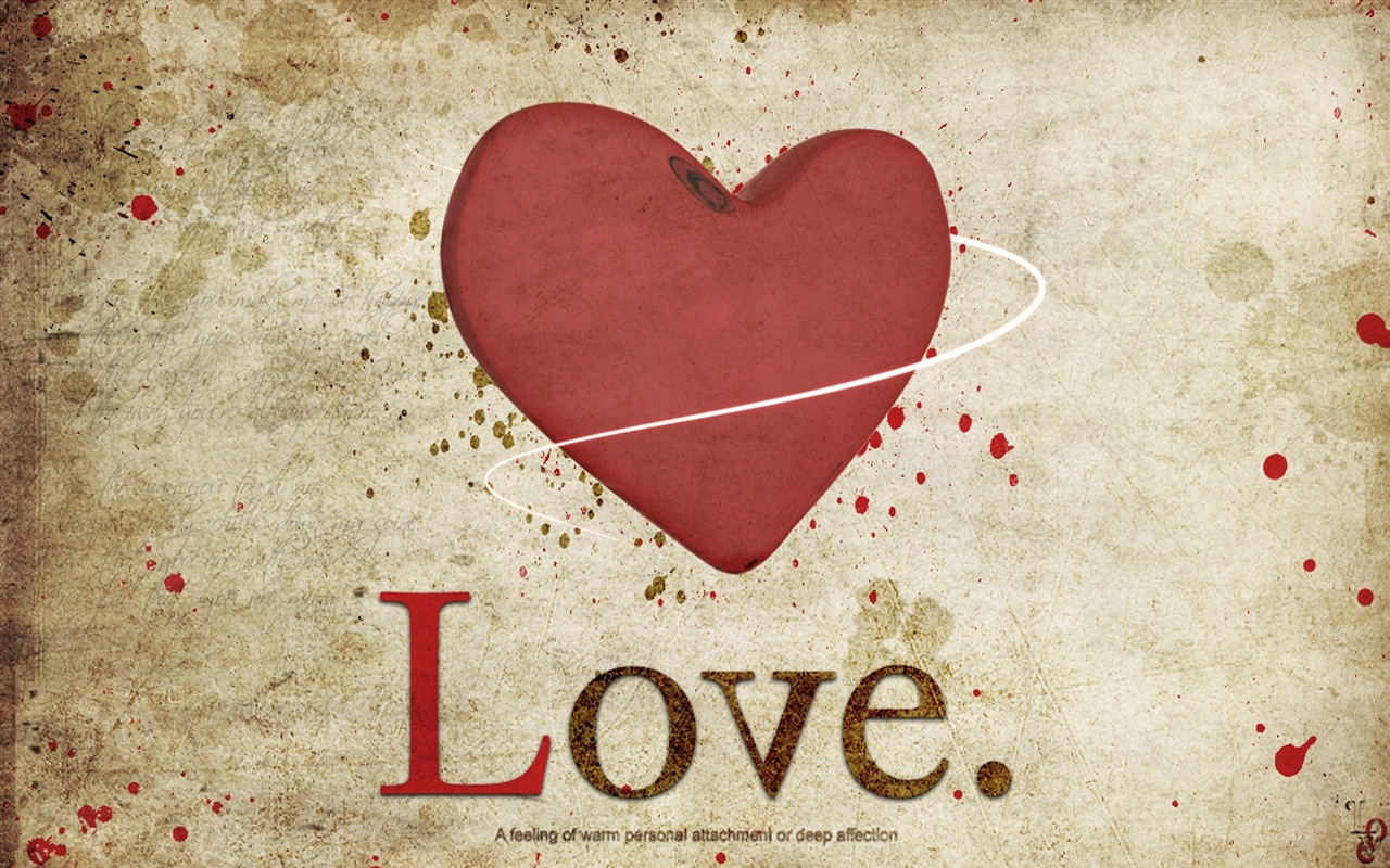 Тема любви, творческих HD обои форме сердца #16 - 1280x800