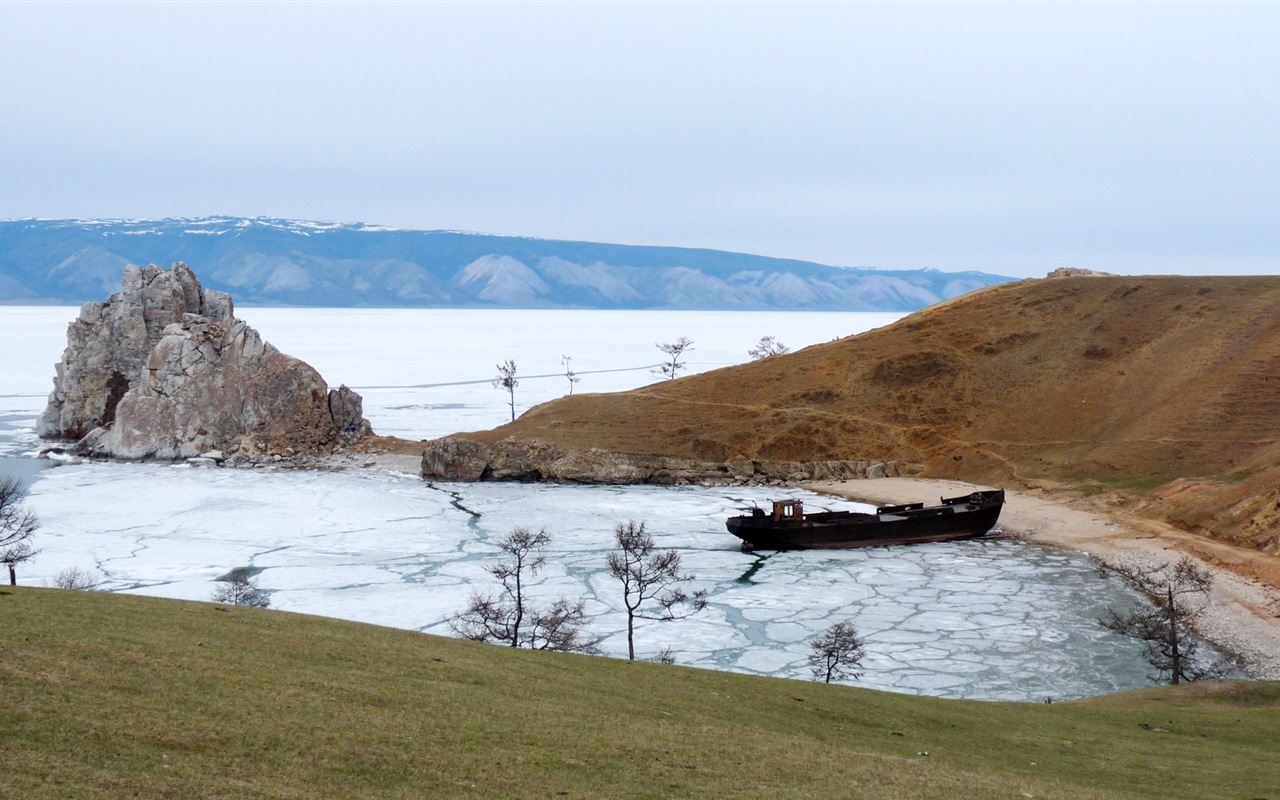Озеро Байкал в России, декорации HD обои #19 - 1280x800