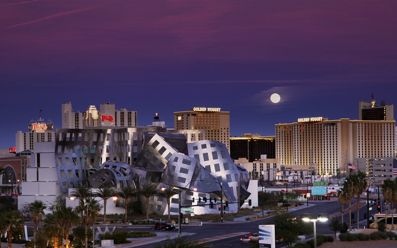 Hermosa noche en fondos de pantalla de alta definición de Las Vegas #10 - 1280x800