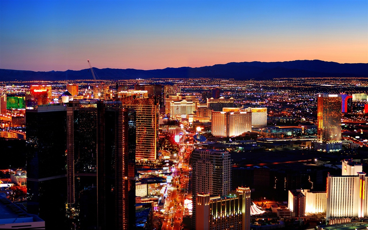 Hermosa noche en fondos de pantalla de alta definición de Las Vegas #12 - 1280x800
