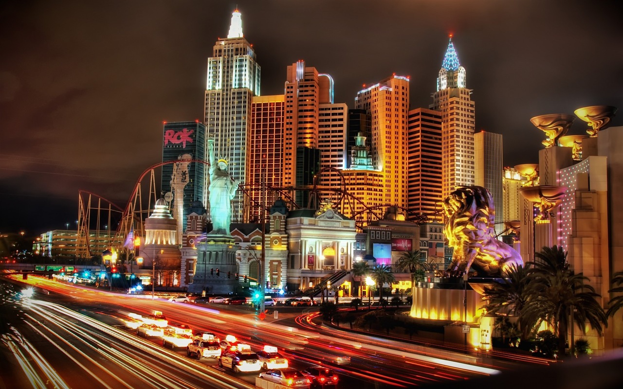 Krásný večer v Las Vegas HD tapety #14 - 1280x800