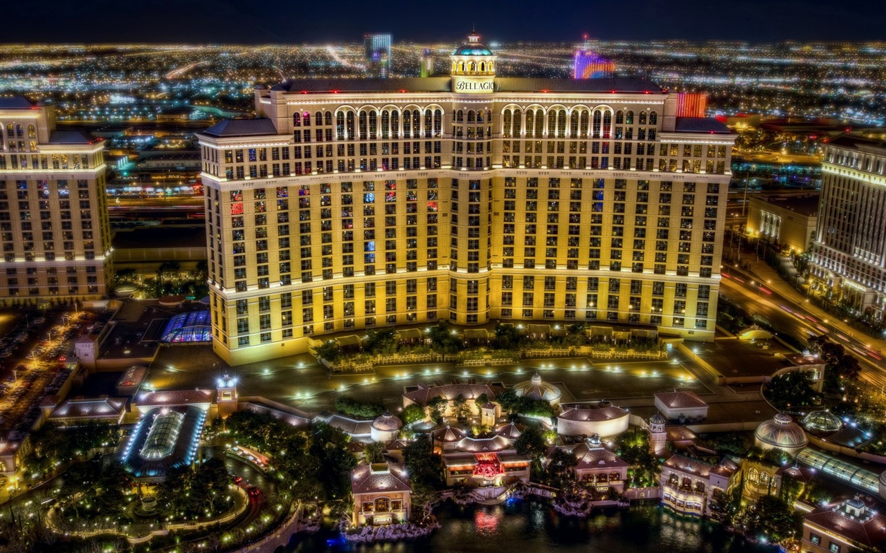 Hermosa noche en fondos de pantalla de alta definición de Las Vegas #18 - 1280x800