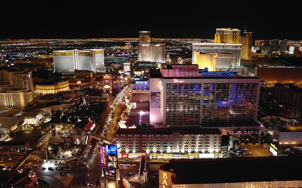 Hermosa noche en fondos de pantalla de alta definición de Las Vegas #19 - 1280x800