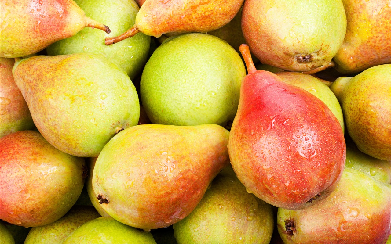 Succulent fruits, poires close-up fonds d'écran HD #2 - 1280x800