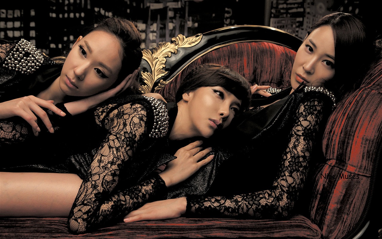 Korean Girl skupina Nine Múzy HD tapety na plochu #6 - 1280x800