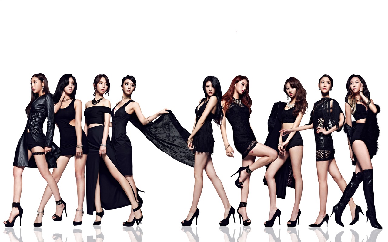 Korean Girl skupina Nine Múzy HD tapety na plochu #19 - 1280x800