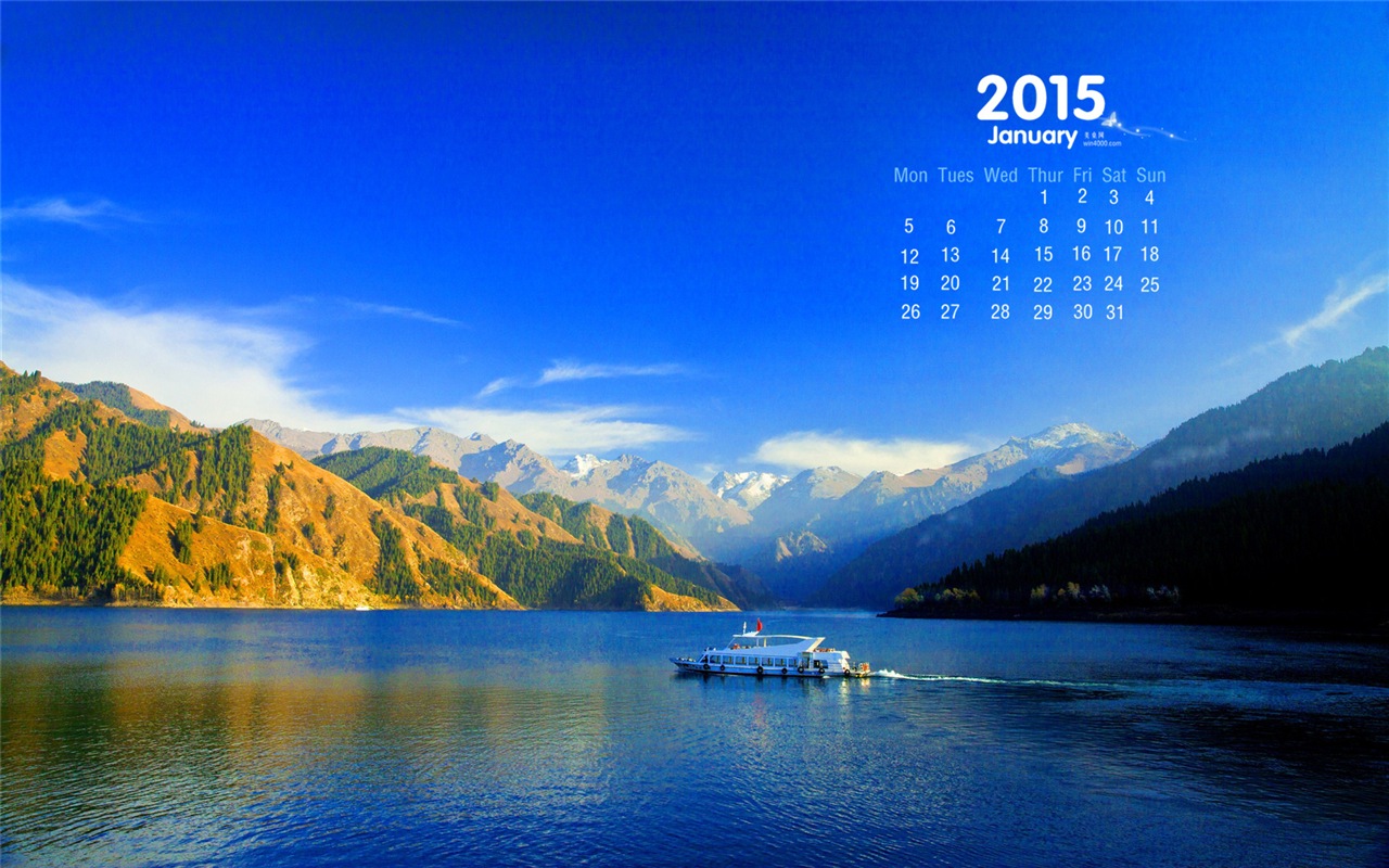 Janvier 2015 calendar fond d'écran (1) #17 - 1280x800