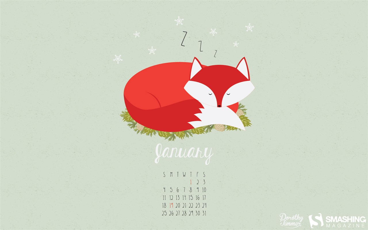 Januar 2015 Kalender Wallpaper (2) #15 - 1280x800