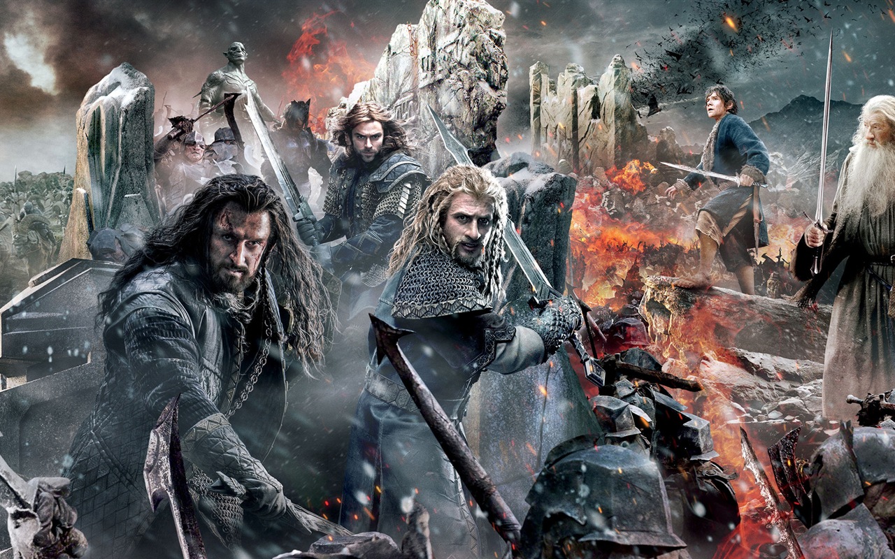 El Hobbit: La Batalla de los Cinco Ejércitos, fondos de pantalla de películas de alta definición #1 - 1280x800