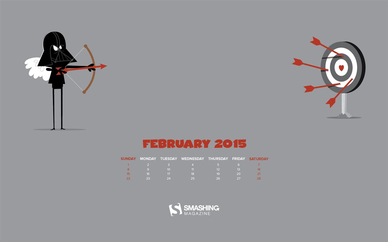 February 2015 Calendar wallpaper (2) #13 - 1280x800