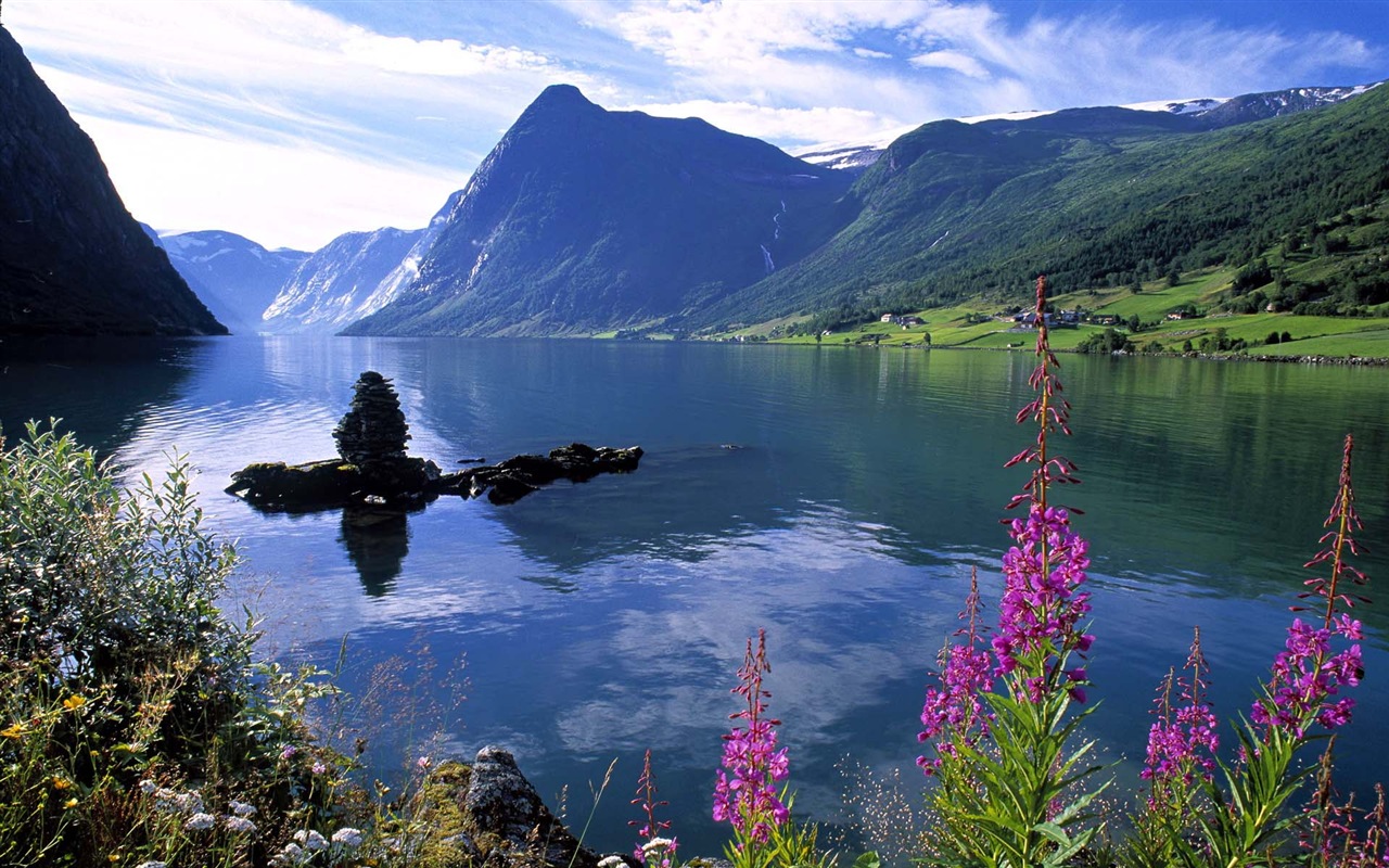 Wallpapers hermosas nórdicos HD paisajes naturales #5 - 1280x800