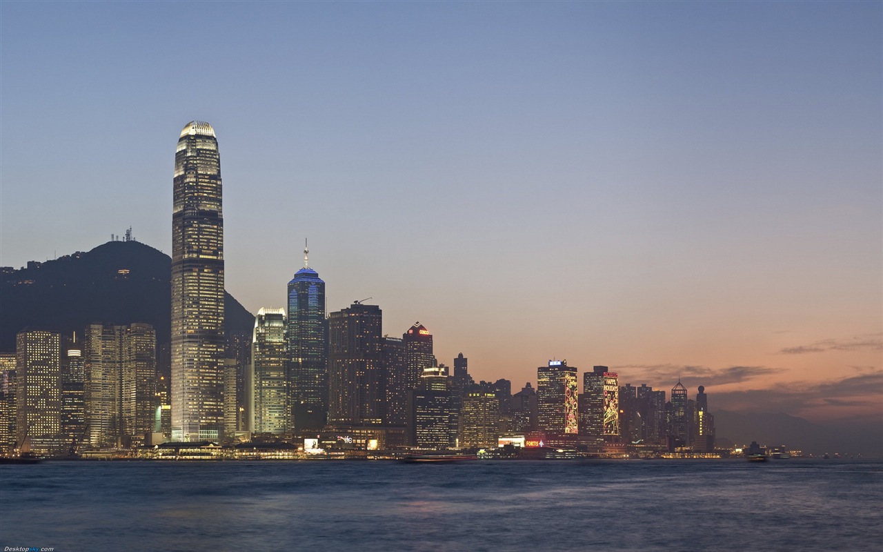 홍콩의 도시 풍경 아름다운 HD 배경 화면 #4 - 1280x800