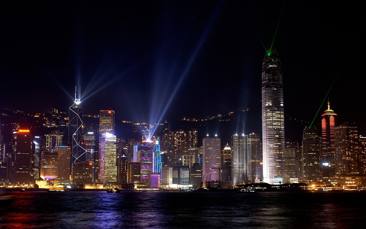 홍콩의 도시 풍경 아름다운 HD 배경 화면 #9 - 1280x800