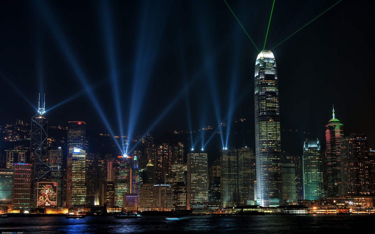 홍콩의 도시 풍경 아름다운 HD 배경 화면 #14 - 1280x800