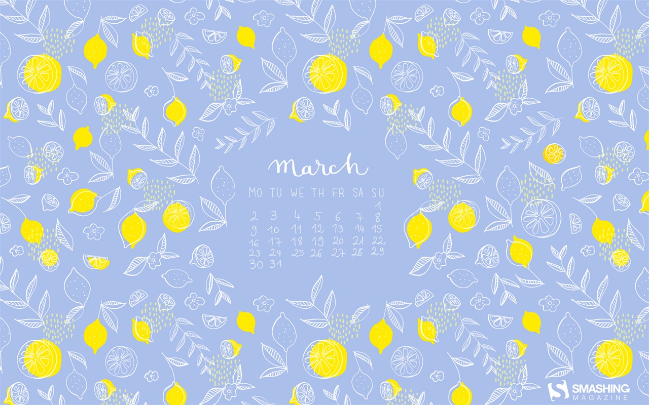 Март 2015 Календарь обои (2) #9 - 1280x800