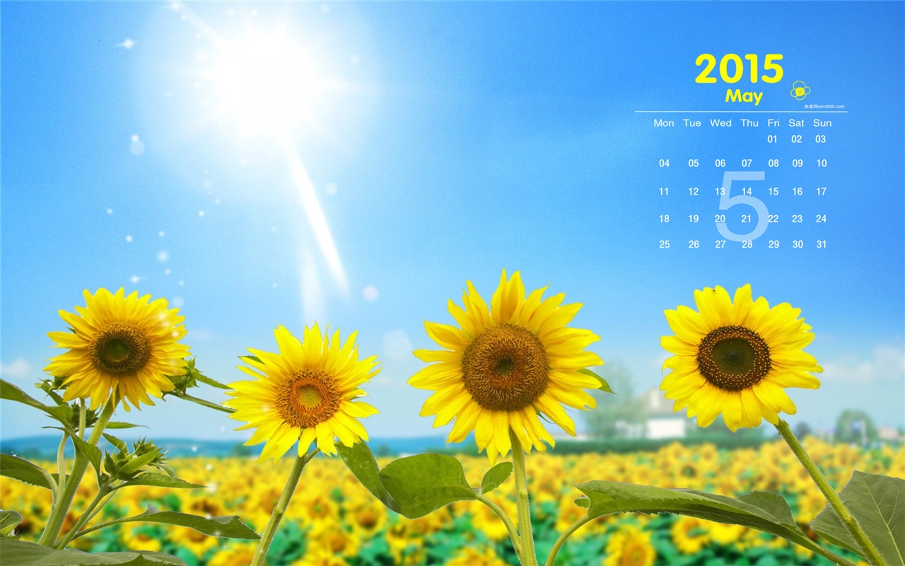 Май 2015 календарный обои (1) #17 - 1280x800