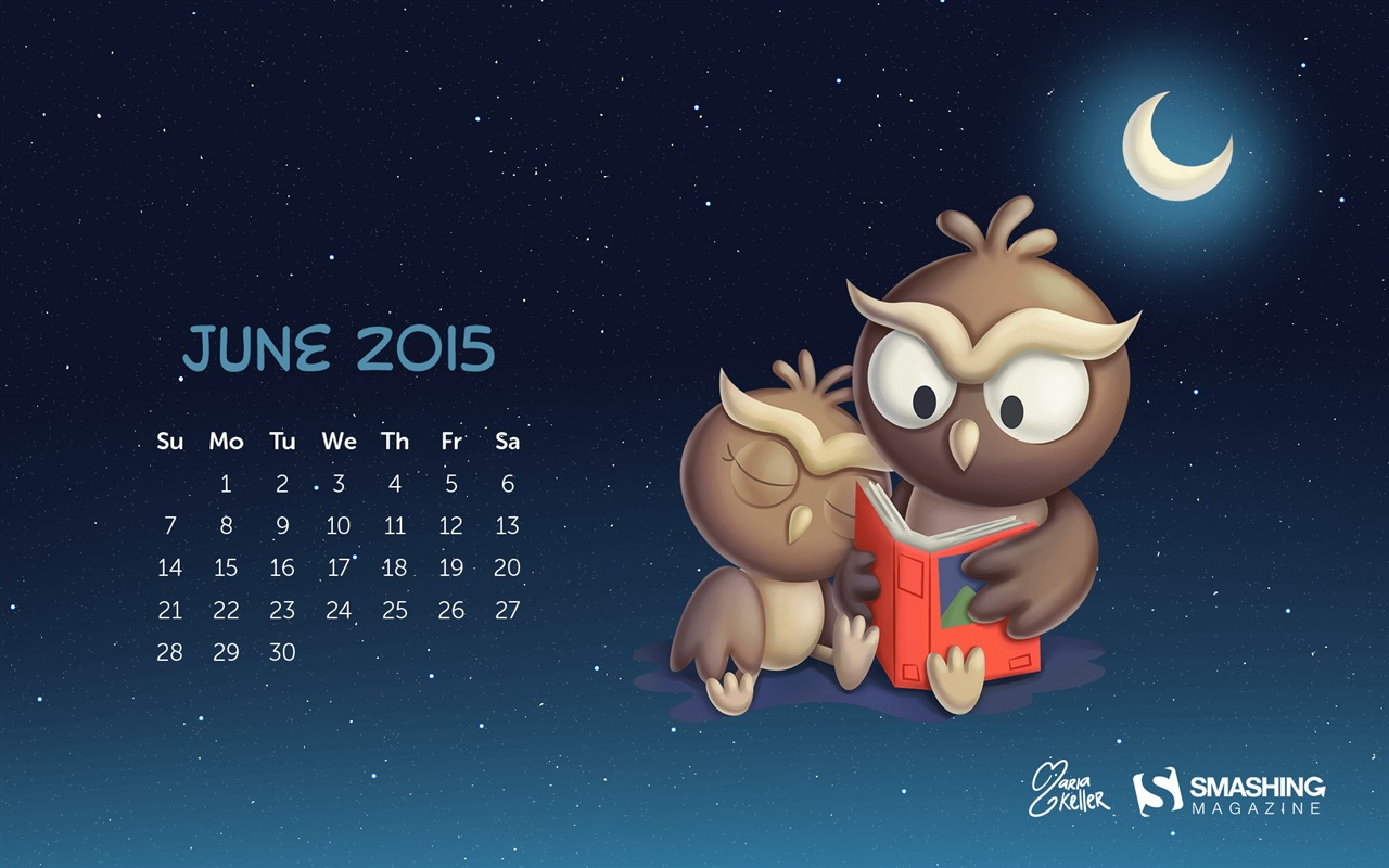 2015年6月カレンダー壁紙（2） #2 - 1280x800
