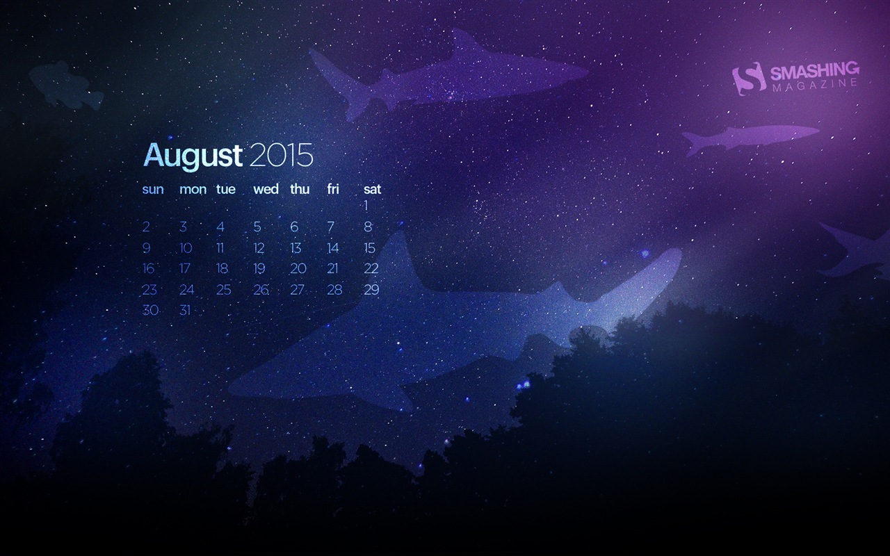 August 2015 Kalender Wallpaper (2) #19 - 1280x800