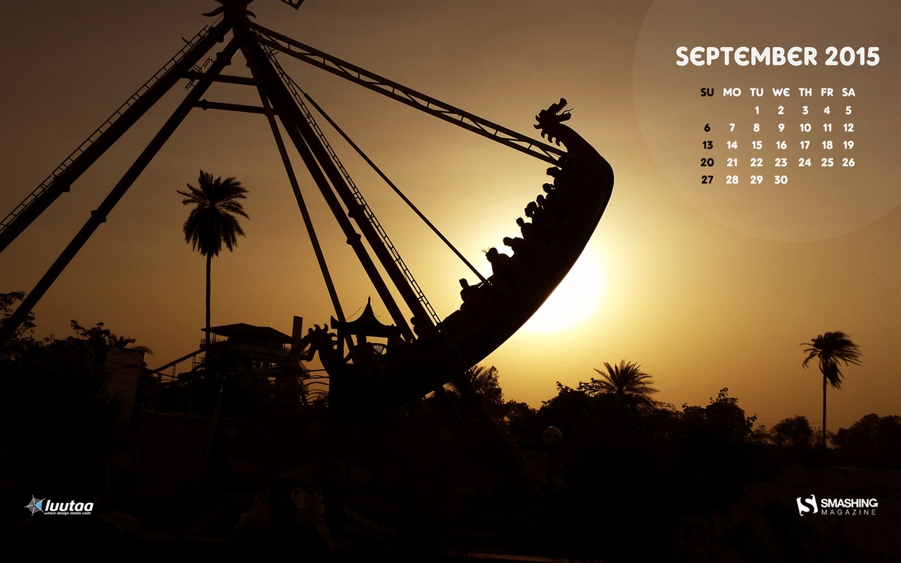 September 2015 Kalender Wallpaper (2) #9 - 1280x800