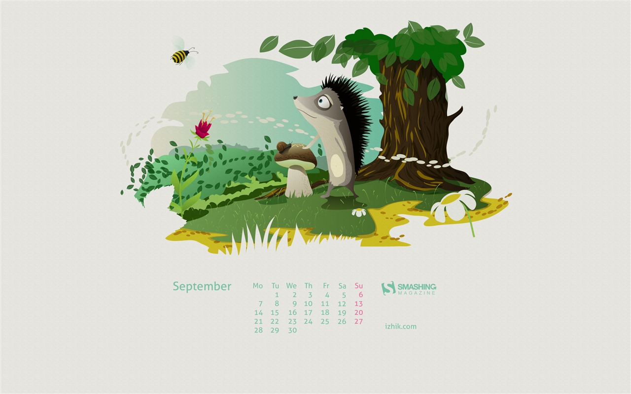September 2015 Kalender Wallpaper (2) #13 - 1280x800