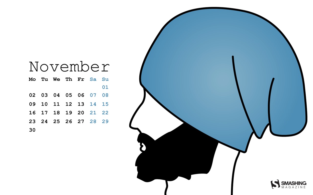 November 2015 Kalender Wallpaper (2) #8 - 1280x800