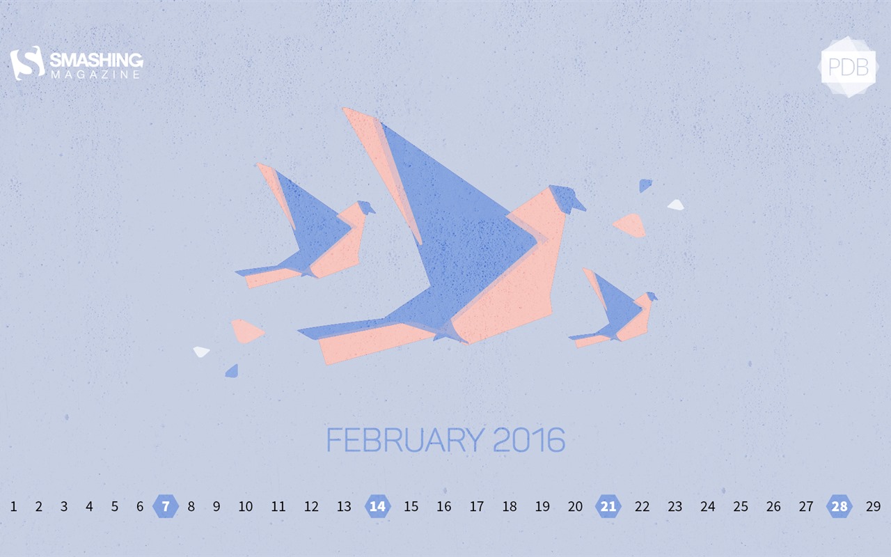 02. 2016 Kalendář tapety (2) #2 - 1280x800