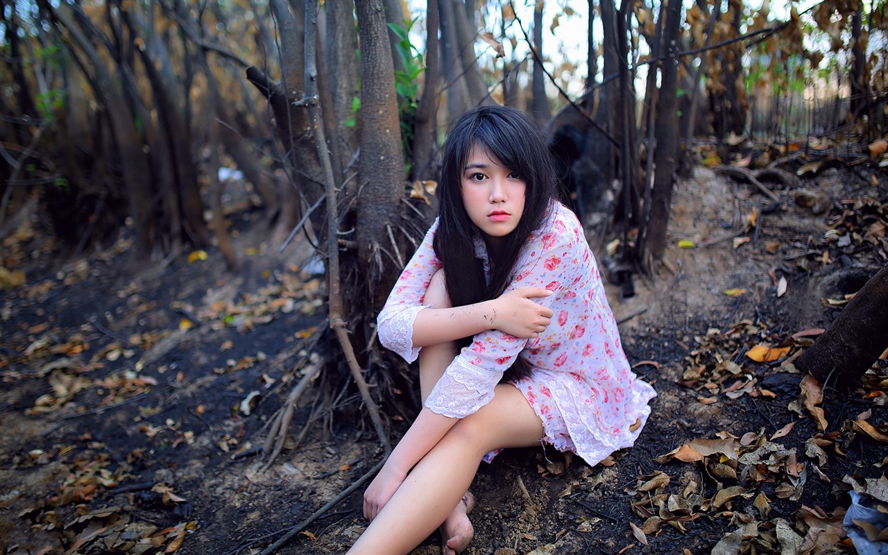 순수하고 사랑스러운 젊은 아시아 여자의 HD 월페이퍼 컬렉션 (1) #24 - 1280x800