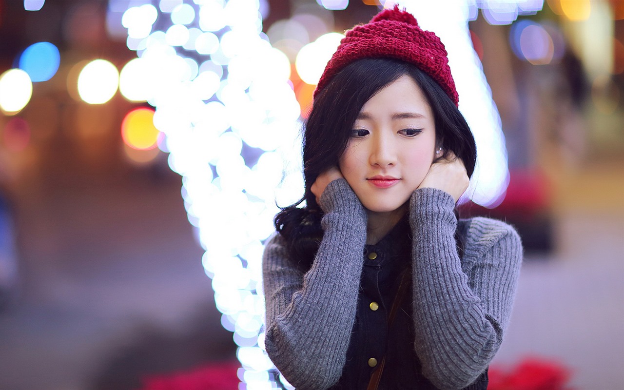Pure and lovely young Asian girl HD wallpapers collection (1) #27 - 1280x800
