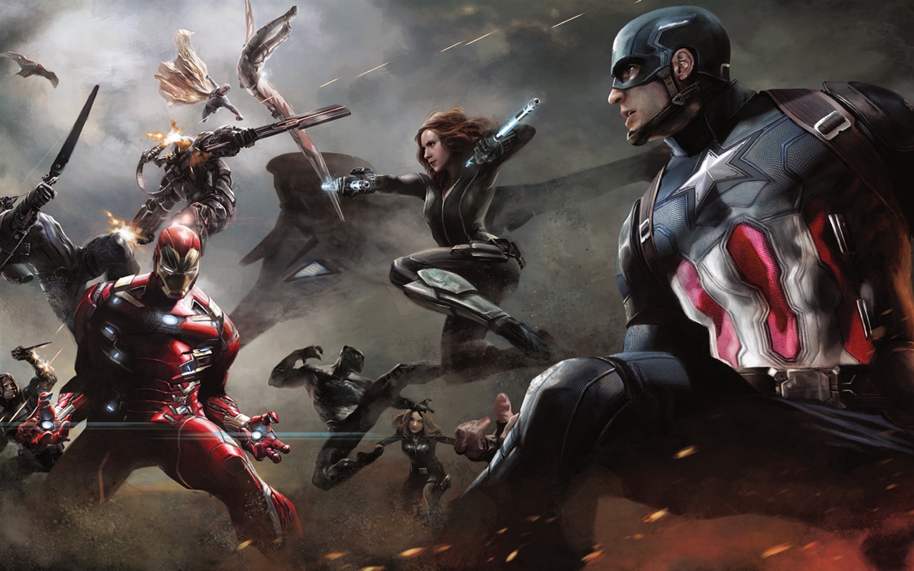 Капитан Америка: Гражданская война, обои для рабочего стола кино HD #3 - 1280x800