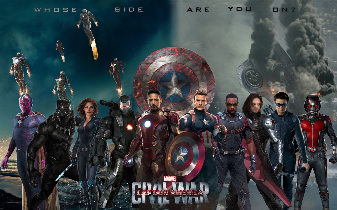 Captain America: Civil War, films HD fonds d'écran #11 - 1280x800
