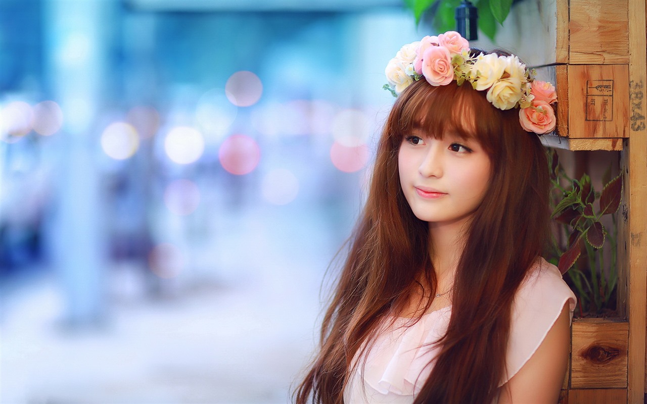 Pure and lovely young Asian girl HD wallpapers collection (2) #33 - 1280x800