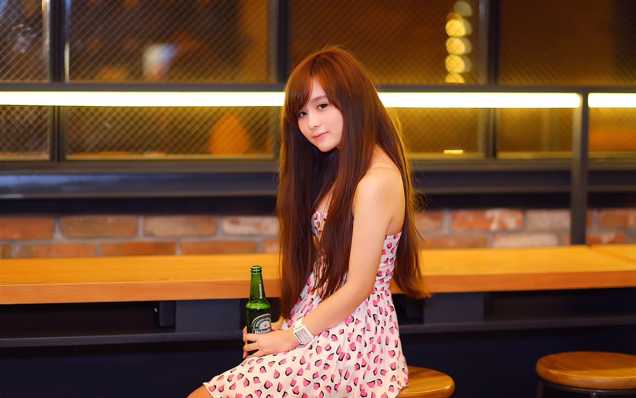 Reine und schöne junge asiatische Mädchen HD-Wallpaper  Kollektion (2) #39 - 1280x800