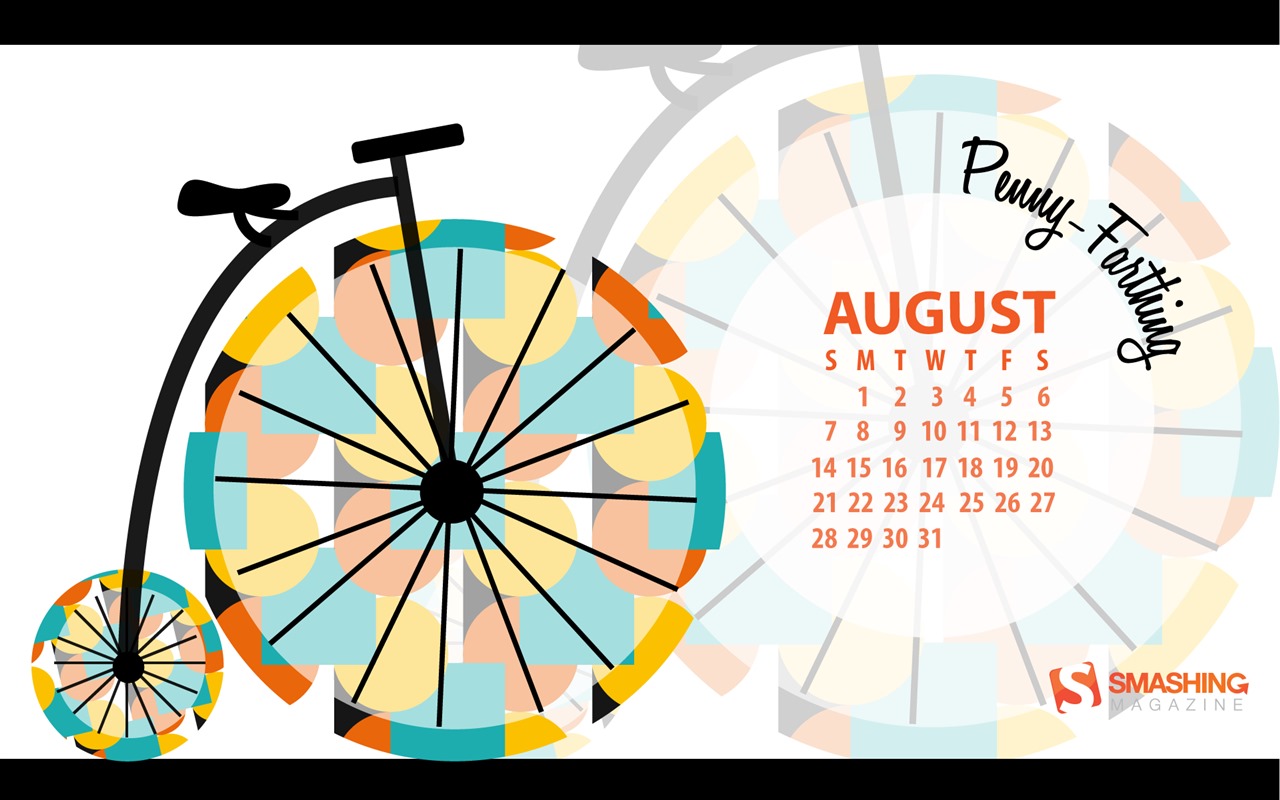 Август 2016 обои календарь (2) #13 - 1280x800