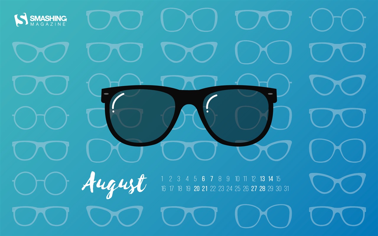 Август 2016 обои календарь (2) #16 - 1280x800