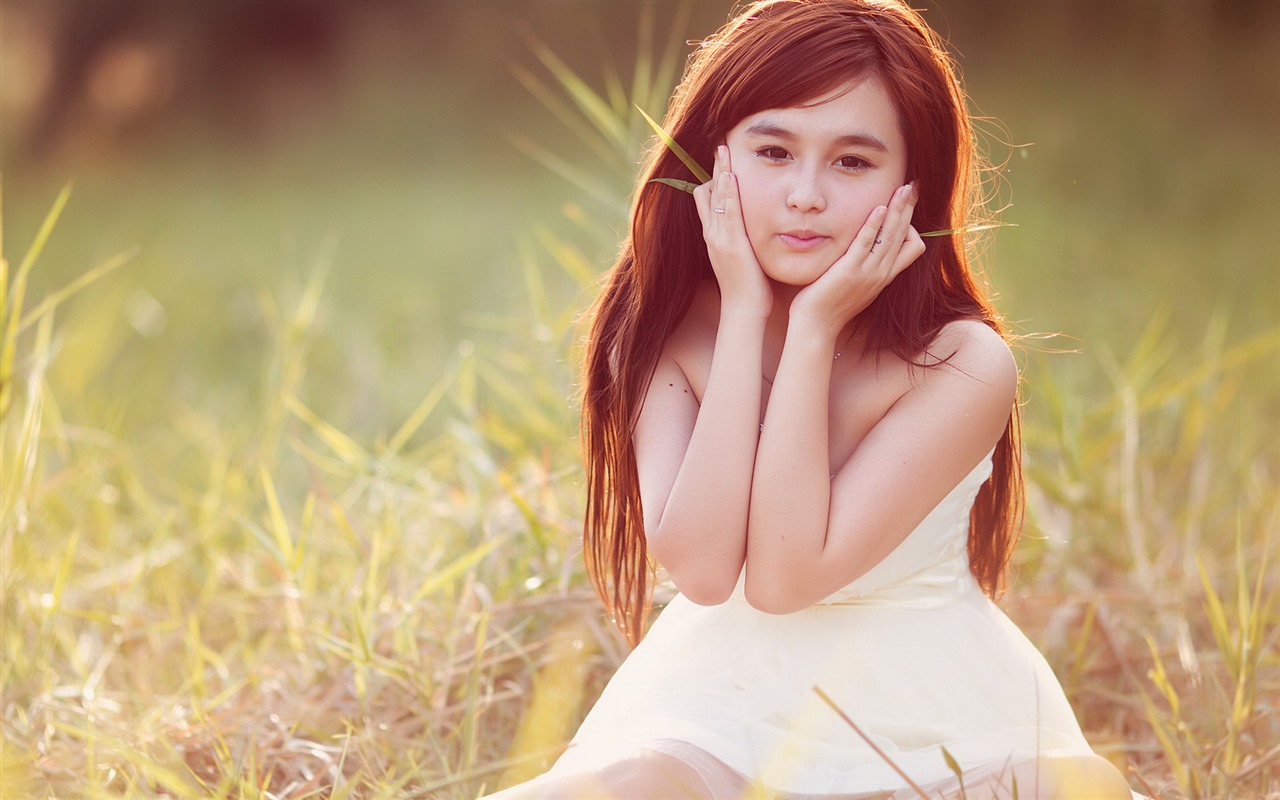 Pure and lovely young Asian girl HD wallpapers collection (3) #11 - 1280x800