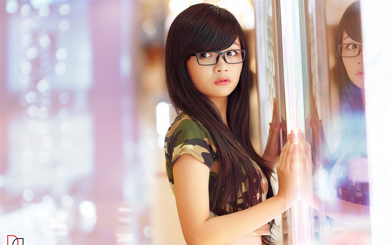 Pure and lovely young Asian girl HD wallpapers collection (3) #36 - 1280x800