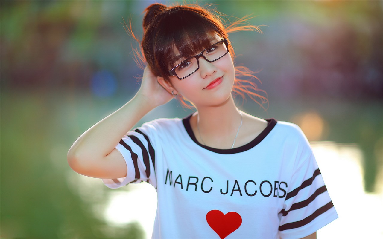 순수하고 사랑스러운 젊은 아시아 여자의 HD 월페이퍼 컬렉션 (4) #35 - 1280x800