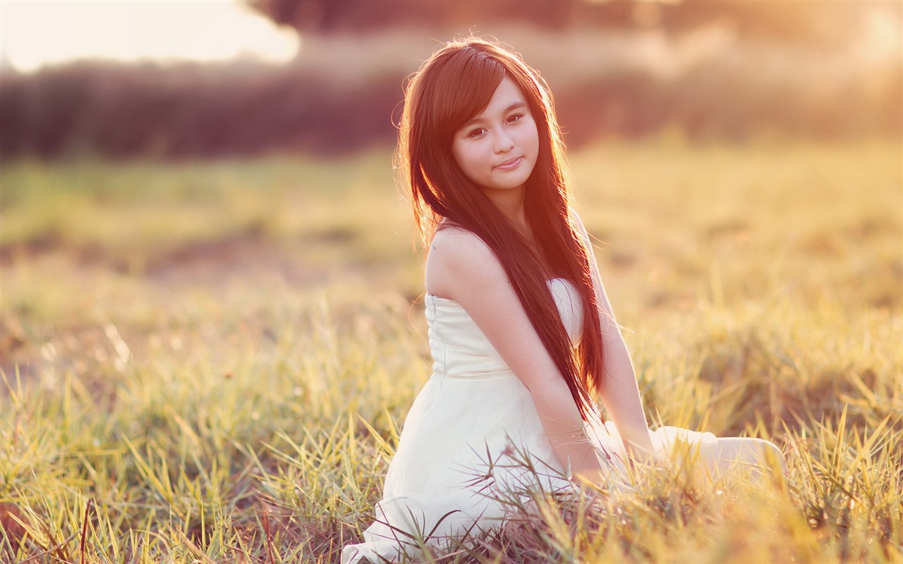 순수하고 사랑스러운 젊은 아시아 여자의 HD 월페이퍼 컬렉션 (5) #29 - 1280x800