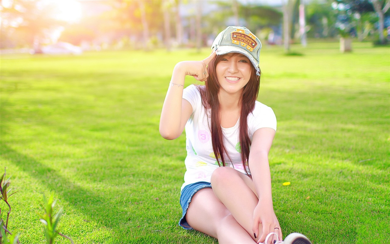 Pure and lovely young Asian girl HD wallpapers collection (5) #36 - 1280x800