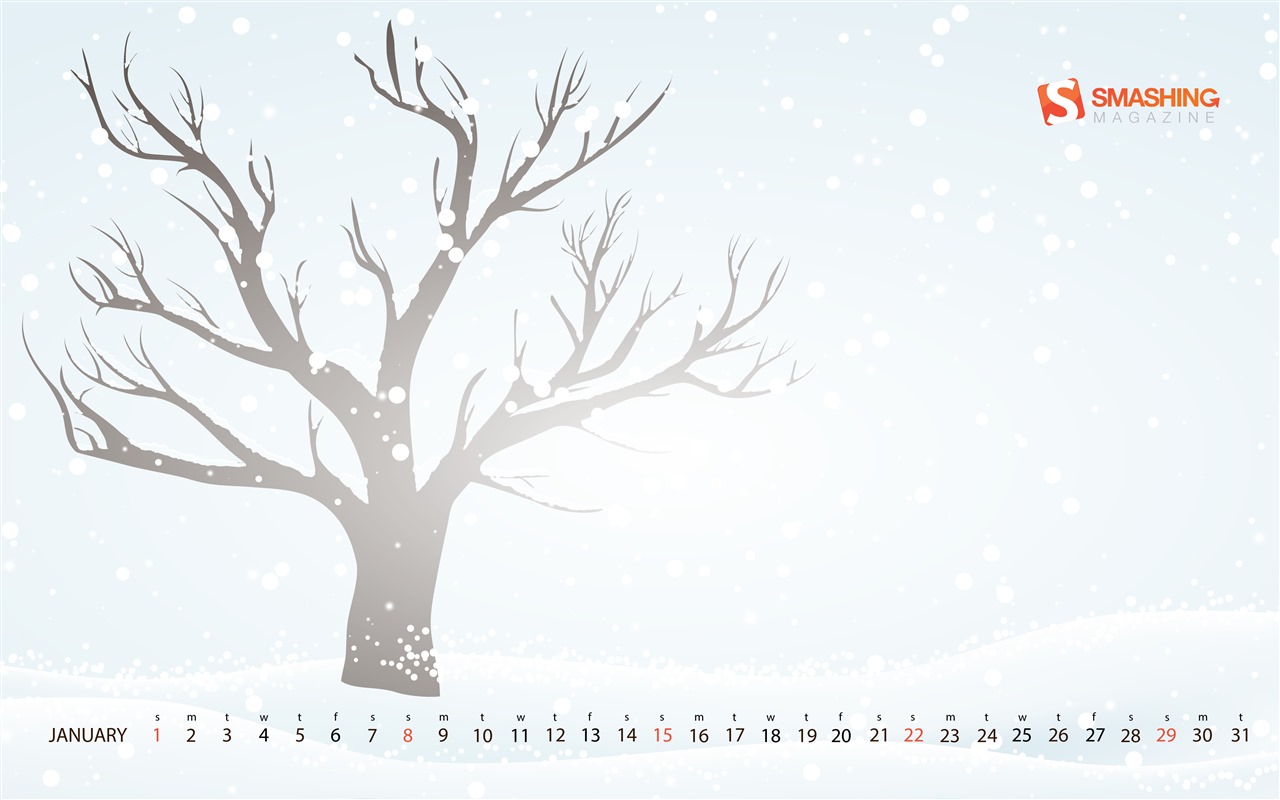 Januar 2017 Kalender Hintergrund (2) #16 - 1280x800