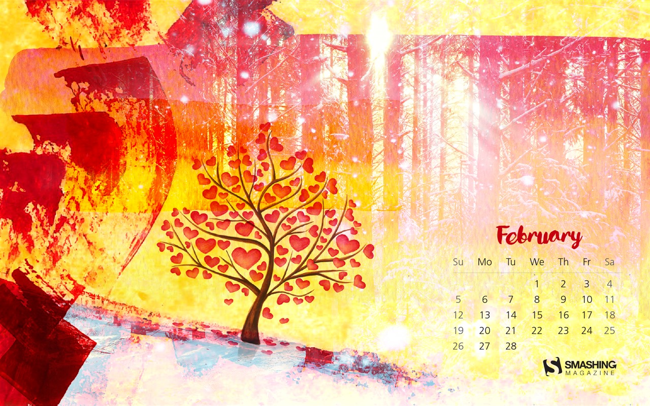 Februar 2017 Kalender Hintergrund (2) #1 - 1280x800