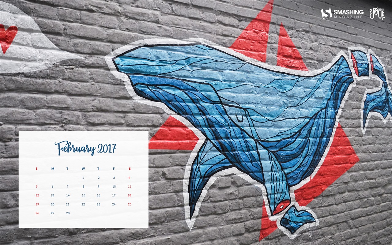 Februar 2017 Kalender Hintergrund (2) #5 - 1280x800